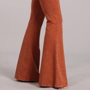 Chatoyant Mineral Wash Bell Bottoms Sugar Almond Large